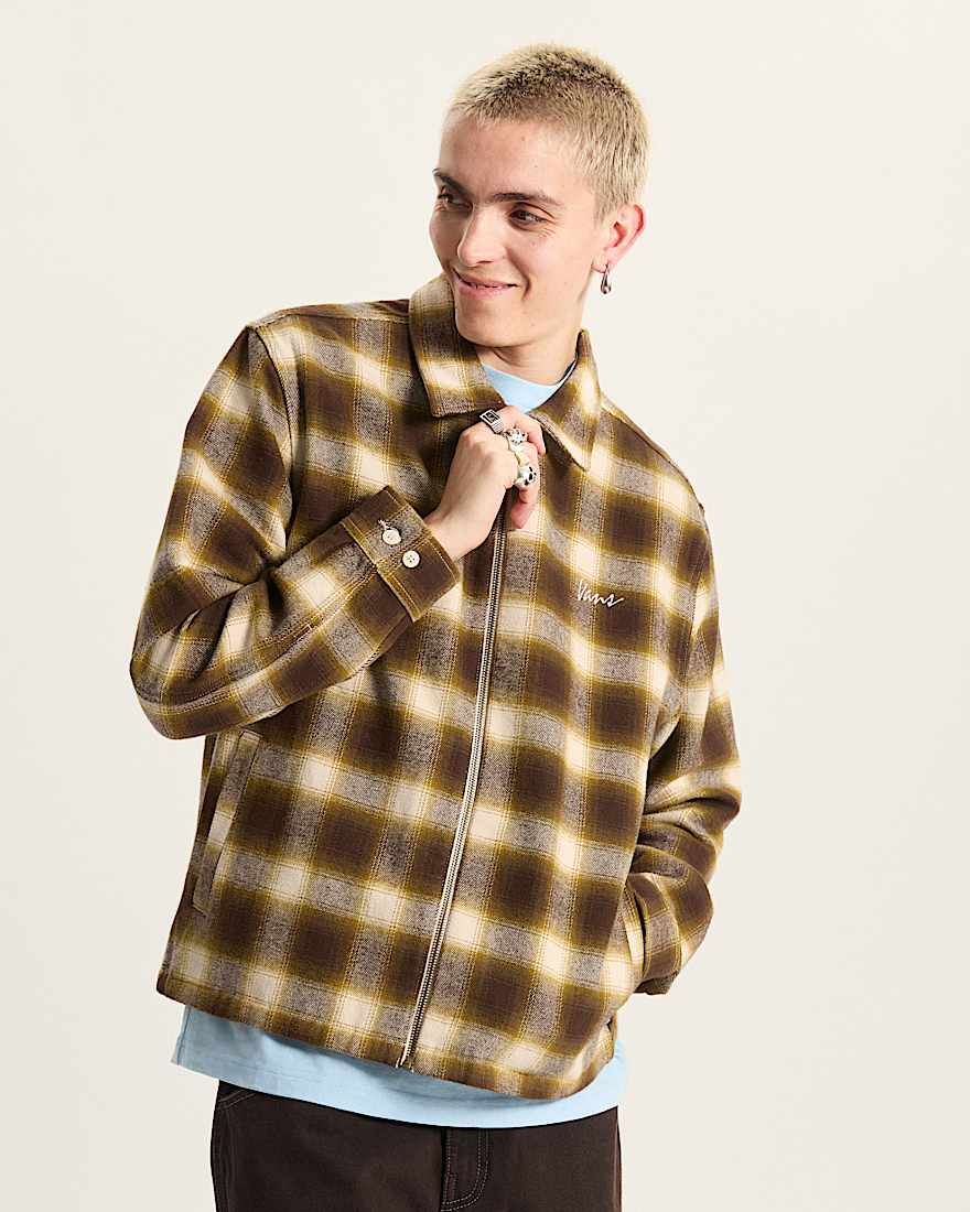 Crestmont Plaid Shacket VANS Beige ALT2