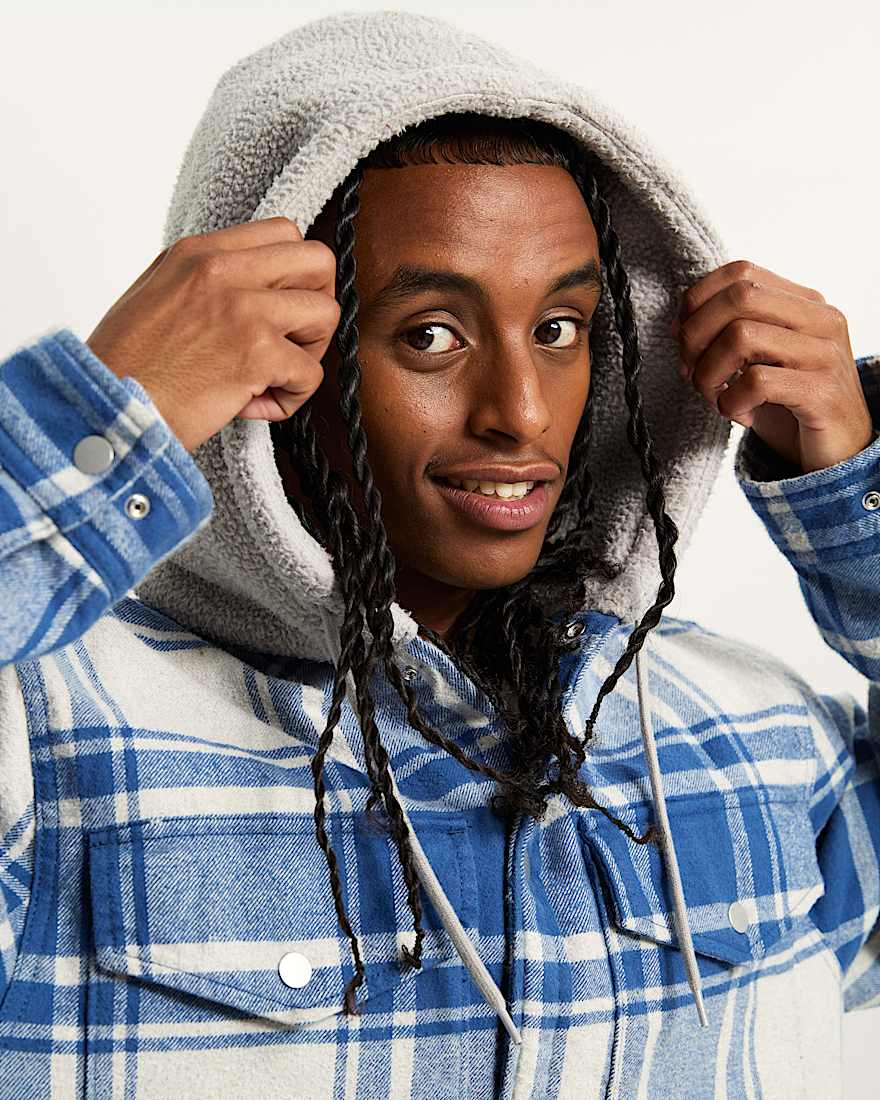 Piedmont Hooded Plaid Hemdjacke VANS Grau ALT7