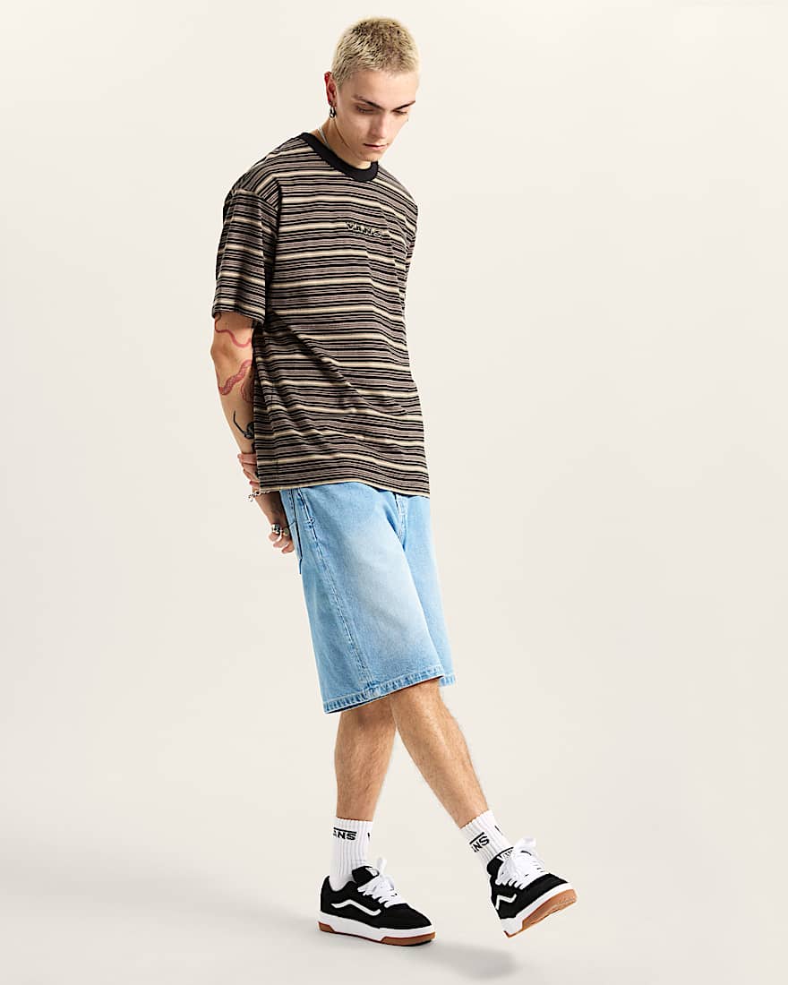 Cameron Stripe TShirt VANS Braun ALT4