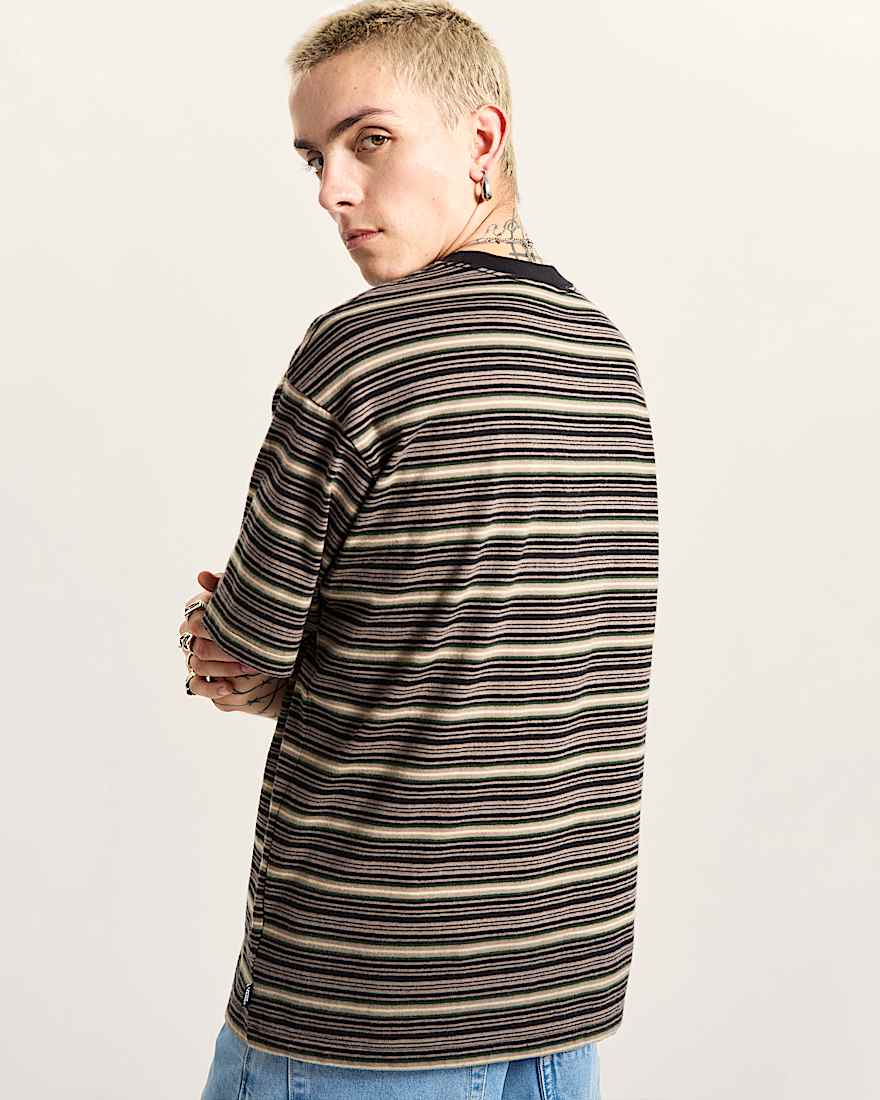 Cameron Stripe TShirt VANS Braun ALT5