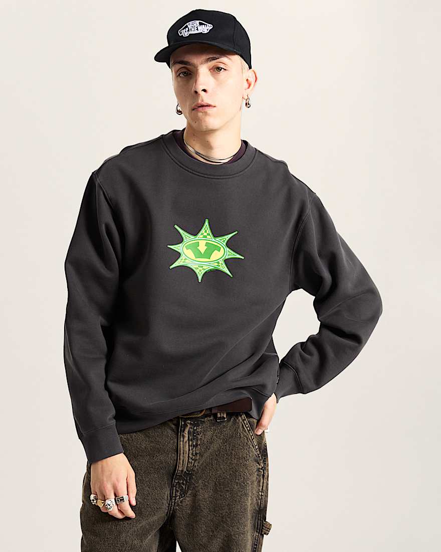 Star Checker Crew Sweatshirt VANS Schwarz ALT2