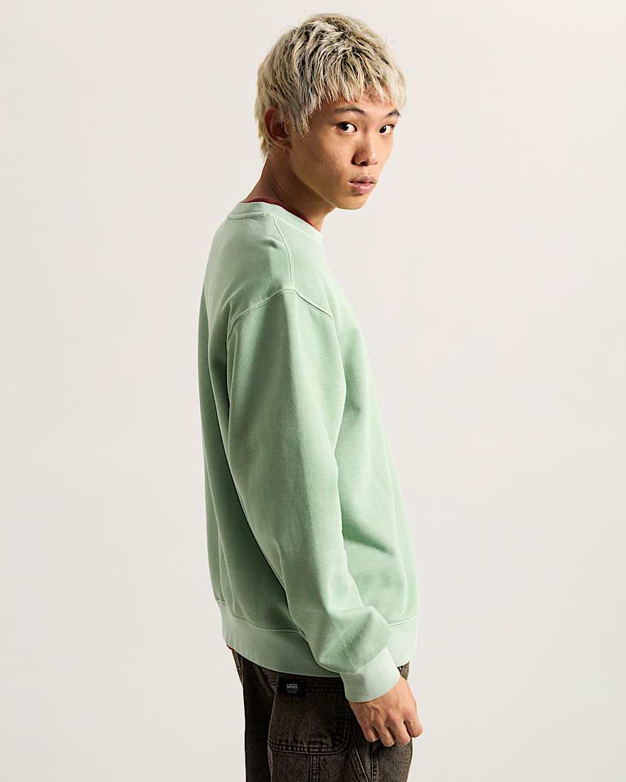 Star Checker Sweatshirt VANS Grn ALT4