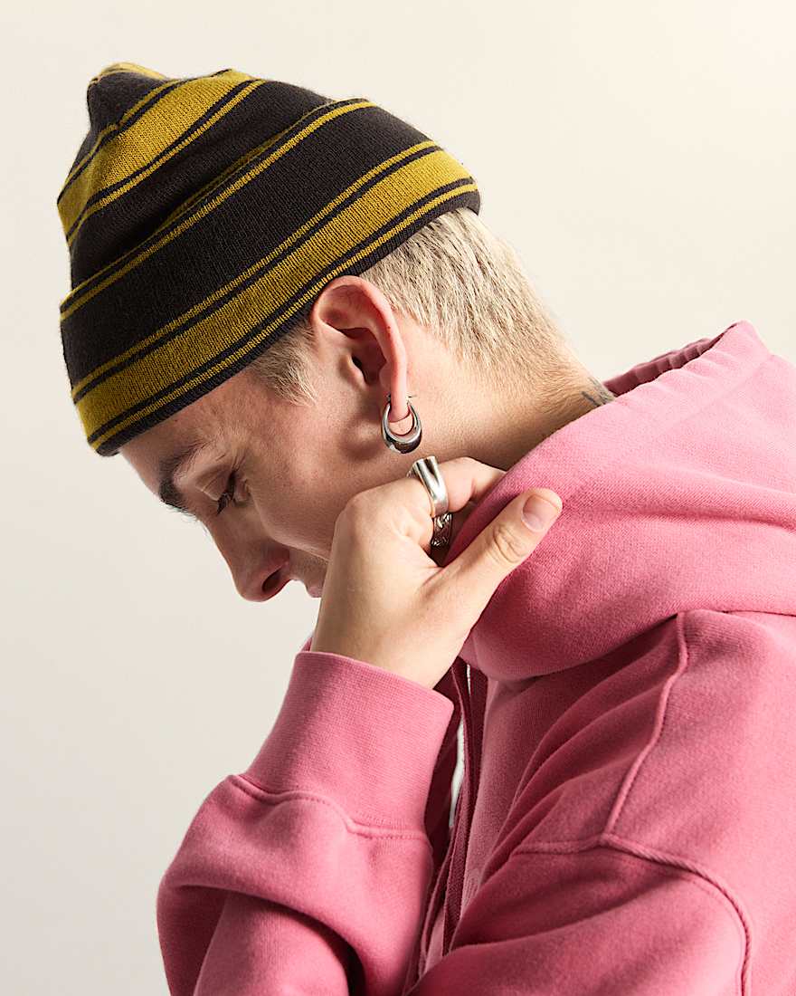 Skate Blurry Stripe Beanie VANS Schwarz ALT3