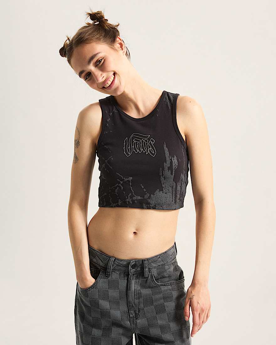 Monotonic tailliertes Tanktop VANS Schwarz ALT2