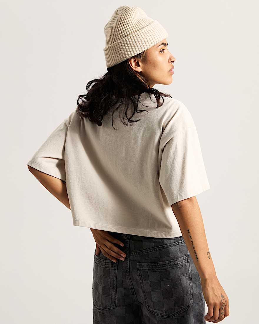 Afterburn Crop TShirt VANS Beige ALT3