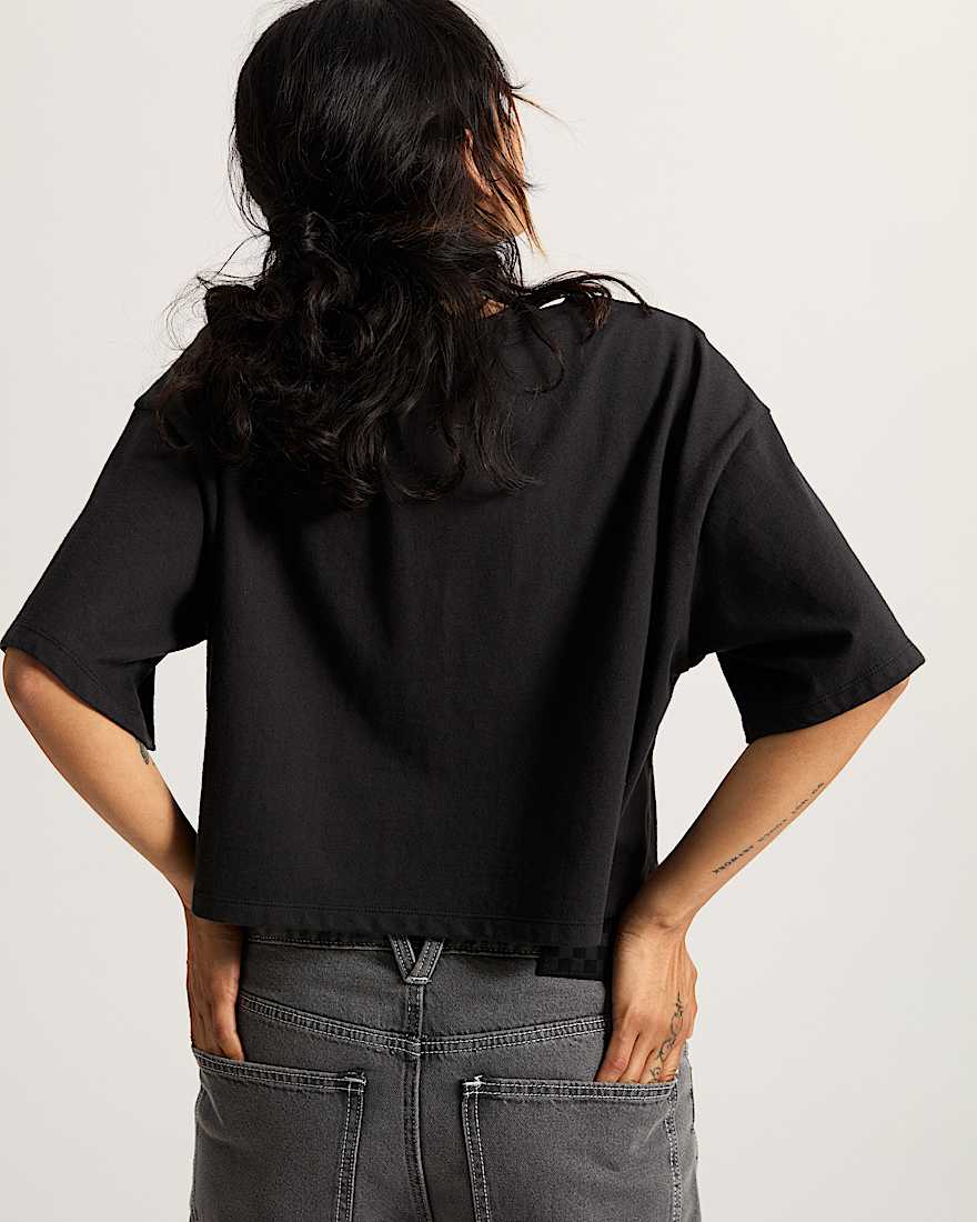 Classic Script TShirt VANS Schwarz ALT3