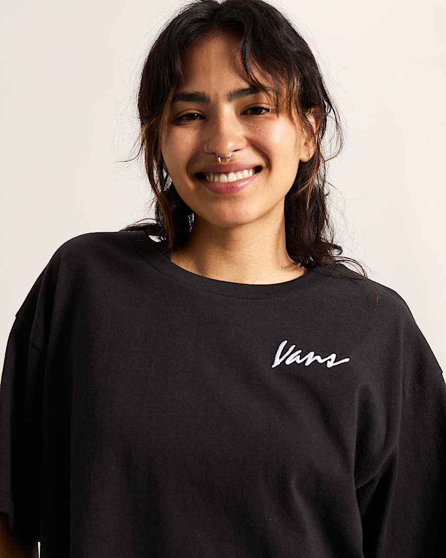 Classic Script TShirt VANS Schwarz ALT6