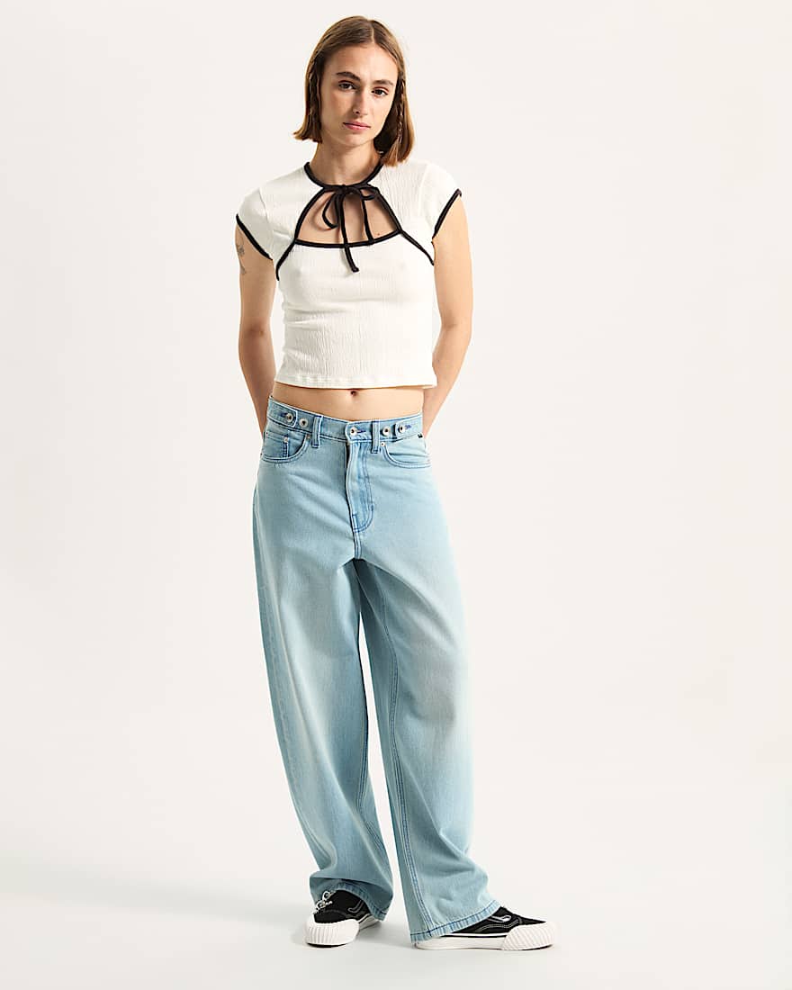 Kari Tie Neck Hemd VANS Wei ALT4