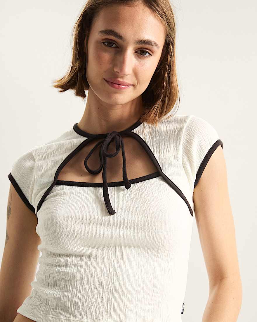 Kari Tie Neck Hemd VANS Wei ALT5