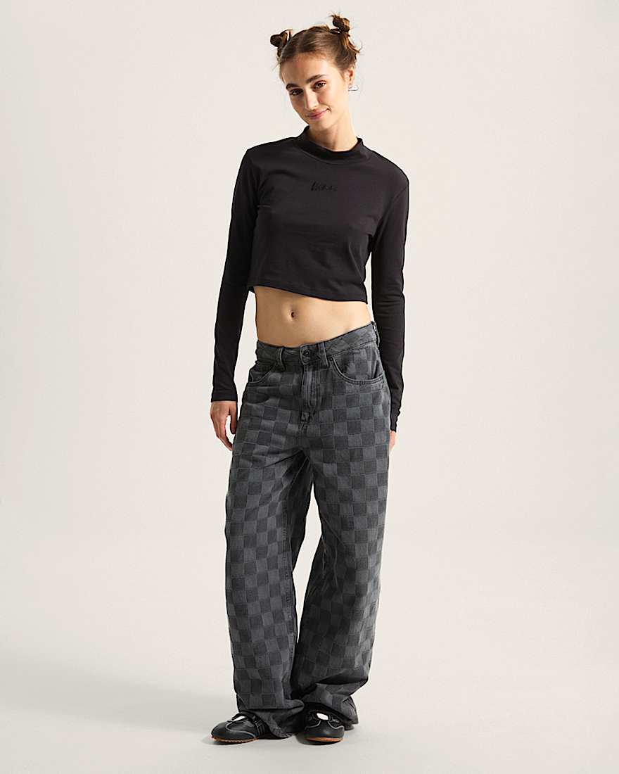 Script Mini Mock TShirt VANS Schwarz ALT4