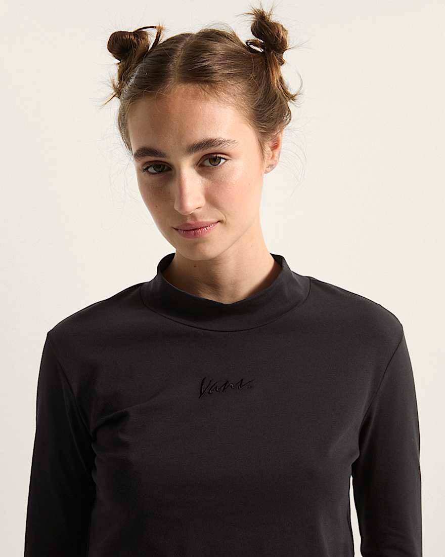 Script Mini Mock TShirt VANS Schwarz ALT5