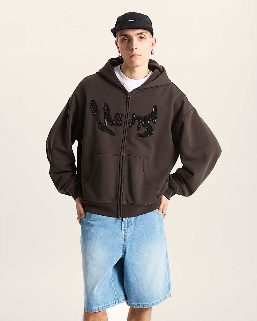 Raw Instinct Hoodie mit Reiverschluss VANS Schwarz ALT2