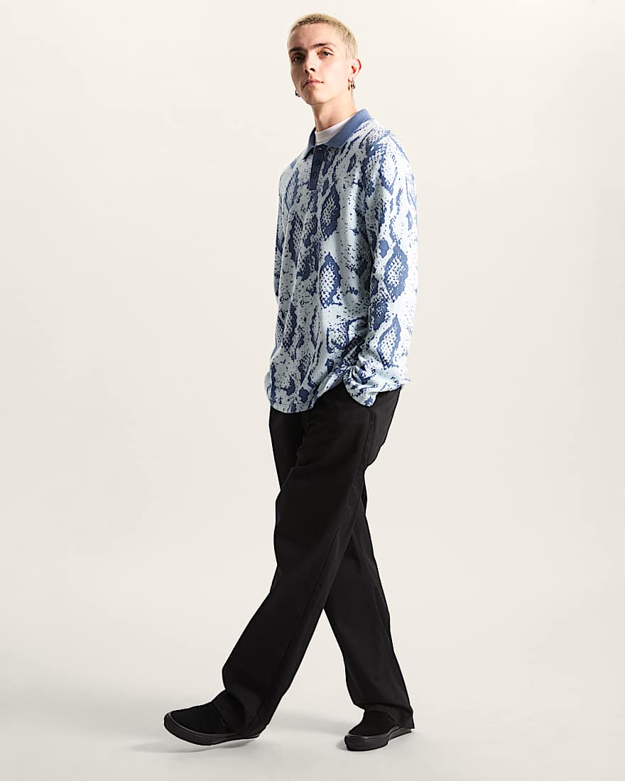 Raw Instinct Long Sleeve Polo VANS Blau ALT5