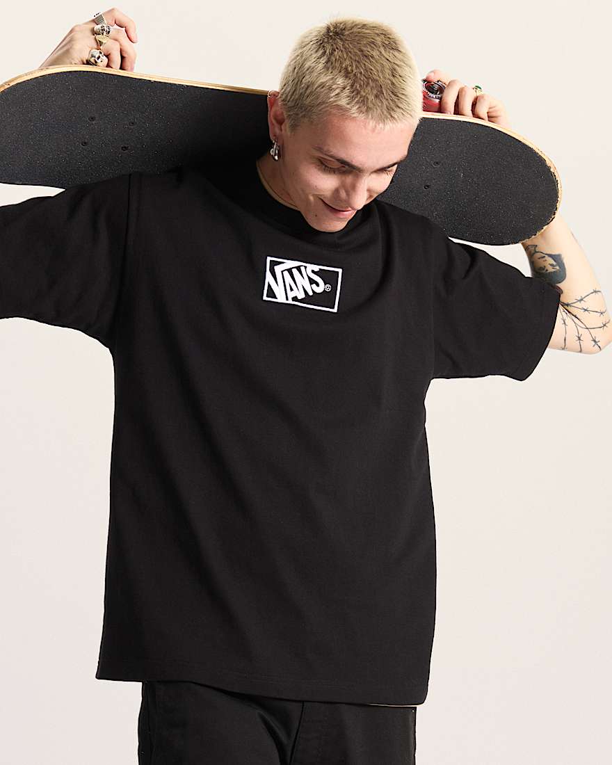 Blocked Box Lockeres TShirt VANS Schwarz ALT2