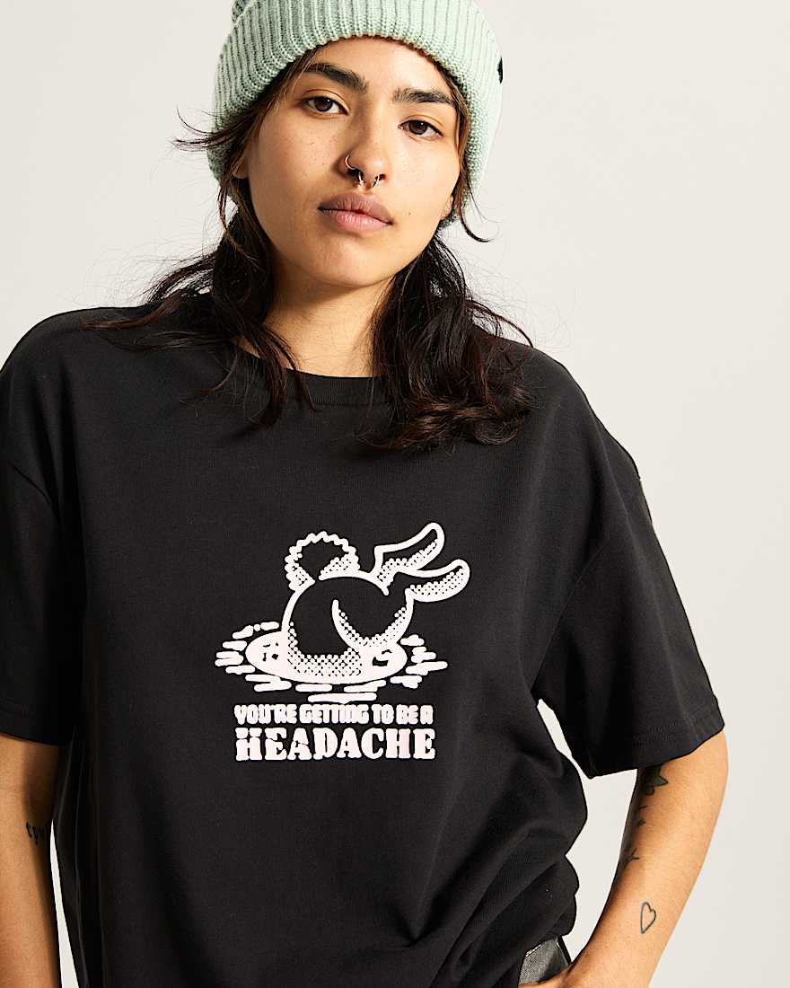 Down The Rabbit HoleTShirt VANS Schwarz ALT5