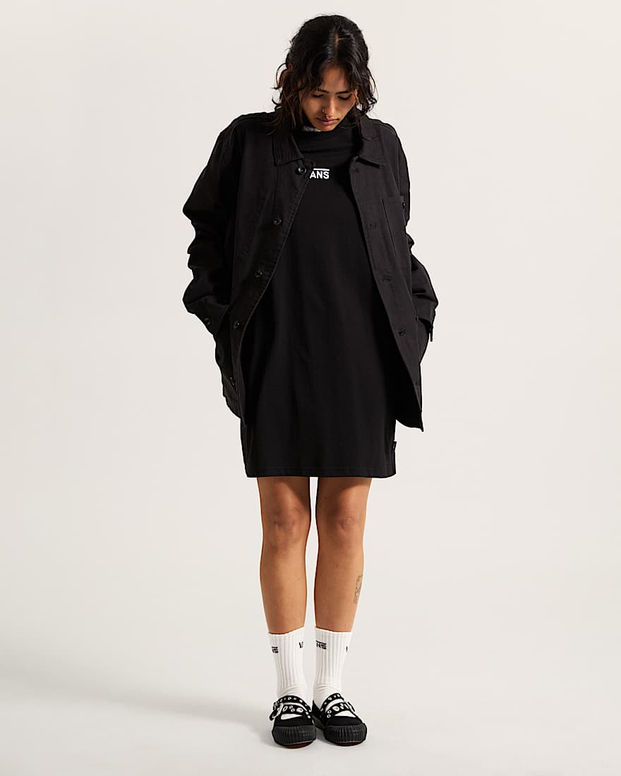 Center Vee TShirtKleid VANS Schwarz ALT6