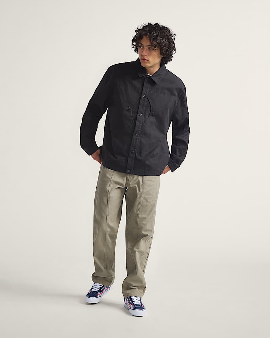 Pantalones en tejido gabardina OTW