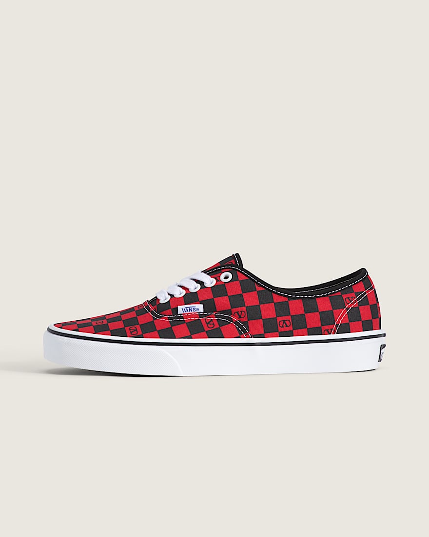 Valentino Garavani und Vans Authentic Checkerboard VANS Rot HERO