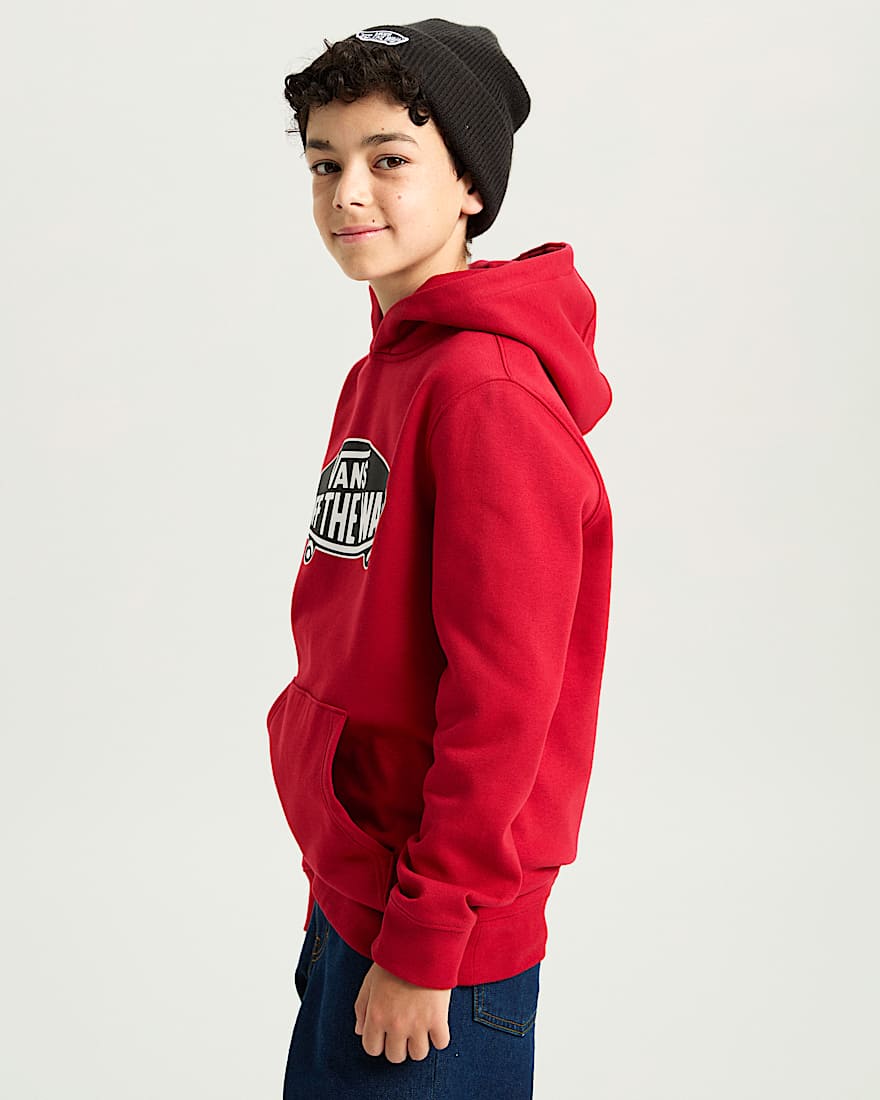 Kinder Style 76 Hoodie 814 Jahre VANS Rot ALT4