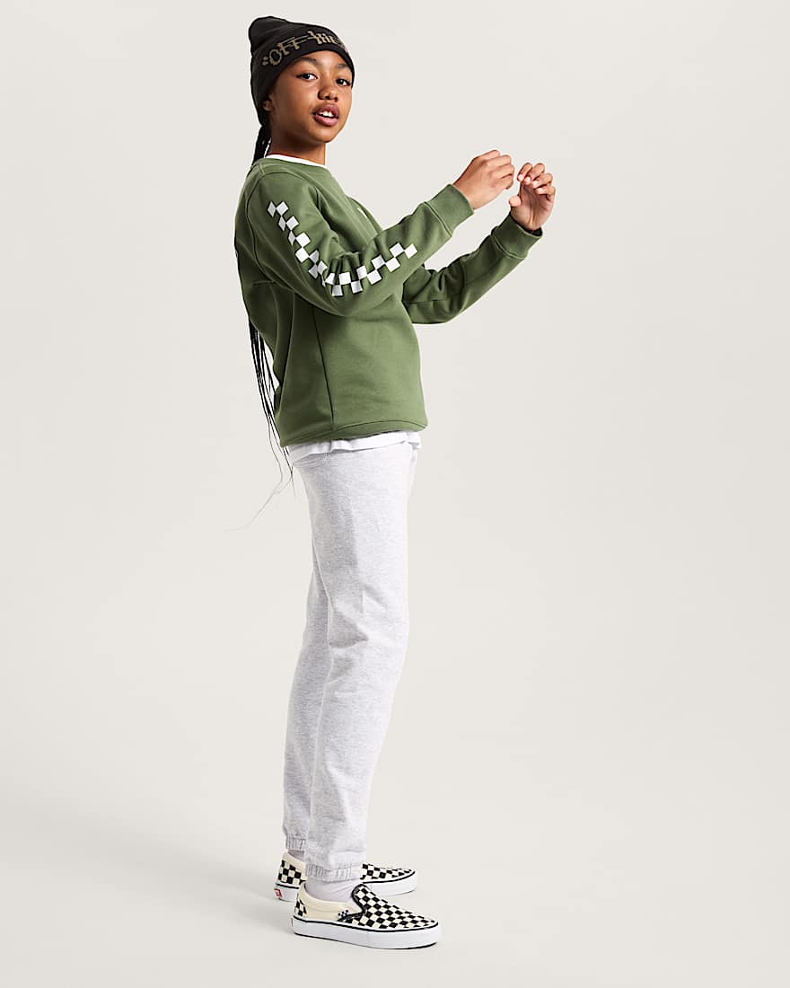 Kinder Exposition Check Sweatshirt 814 Jahre VANS Grn ALT8