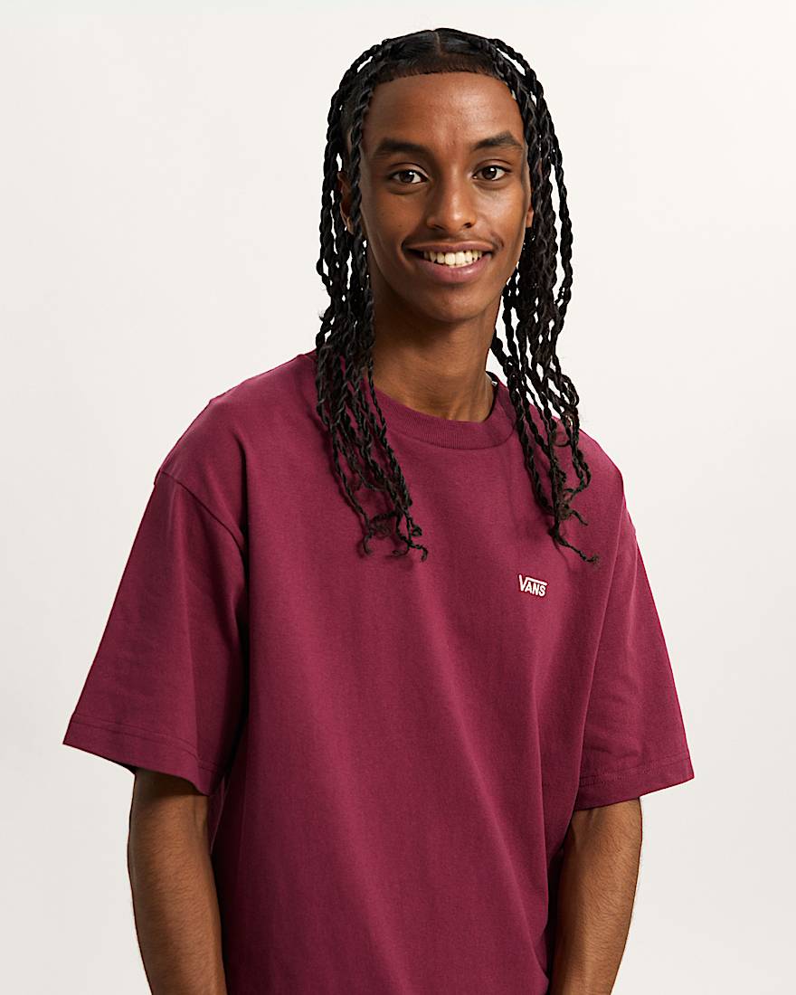 Left Chest Logo II TShirt VANS Bordeaux ALT5