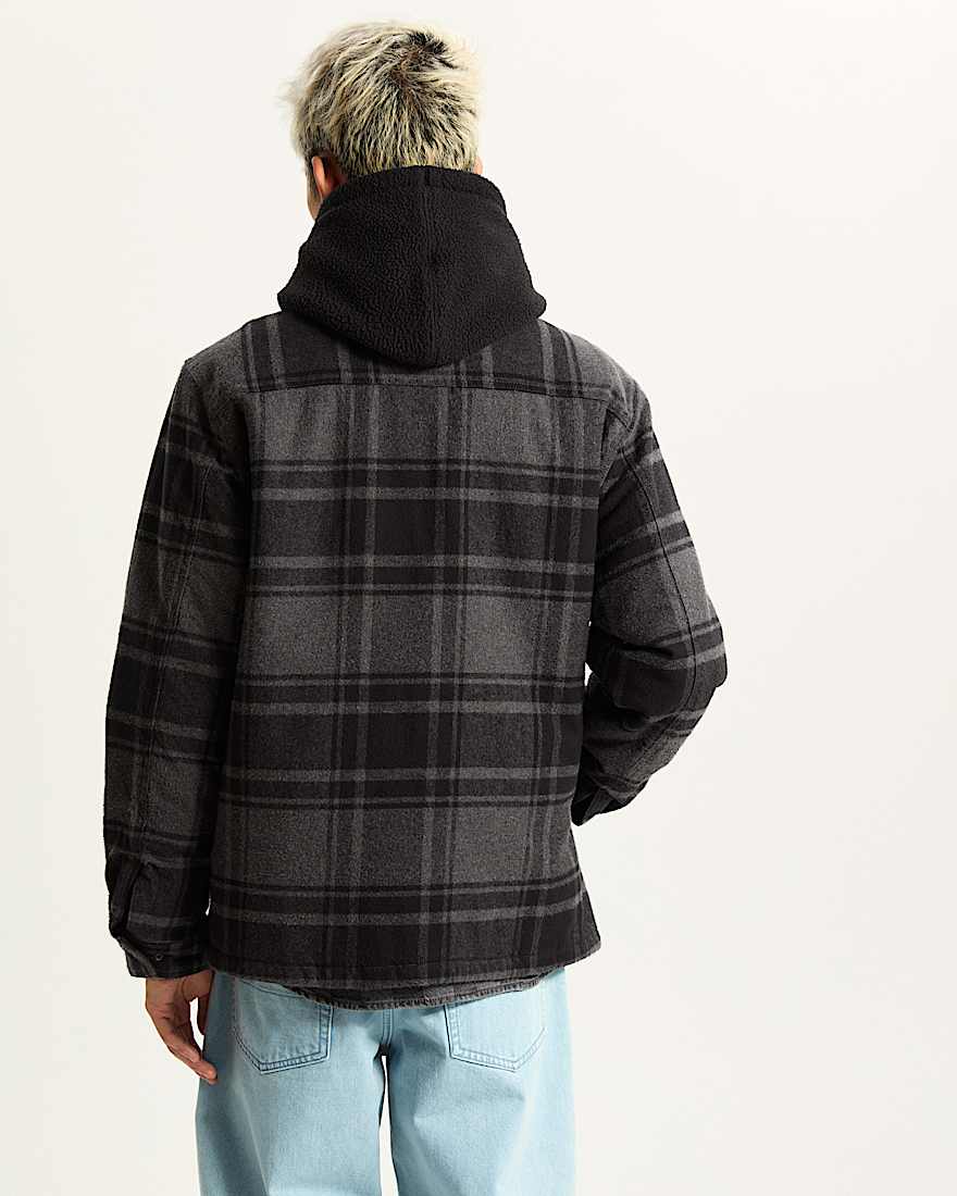 Piedmont Hooded Plaid Hemdjacke VANS Schwarz ALT3