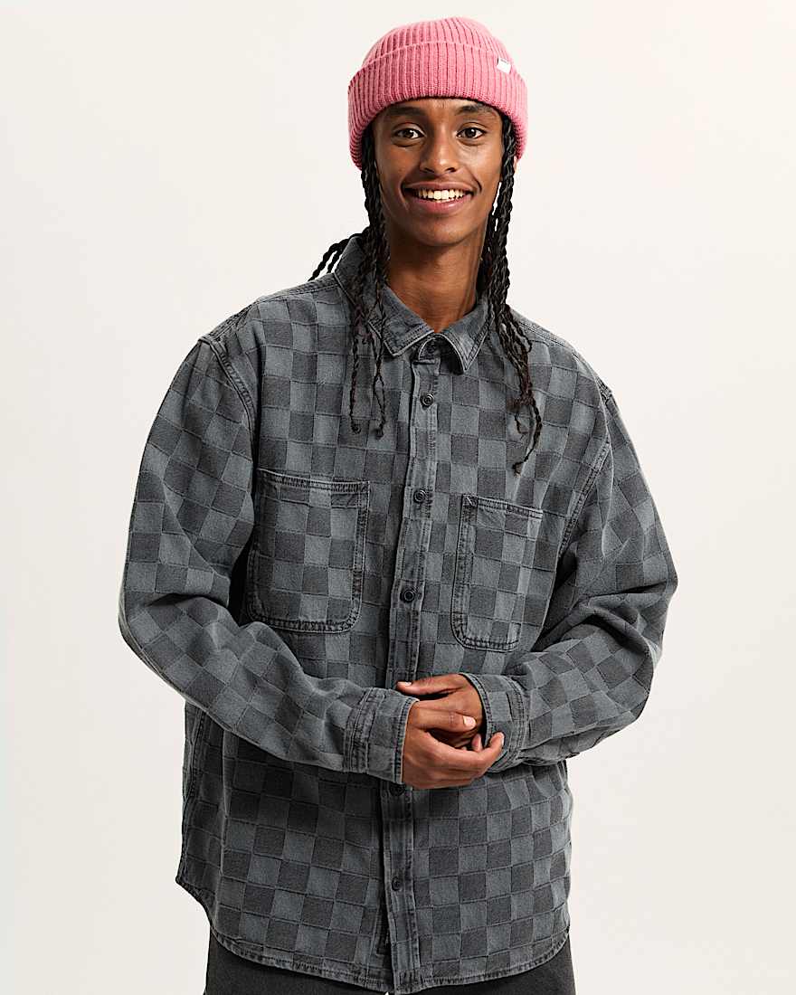 Hastings Checkerboard Hemd VANS Schwarz ALT2