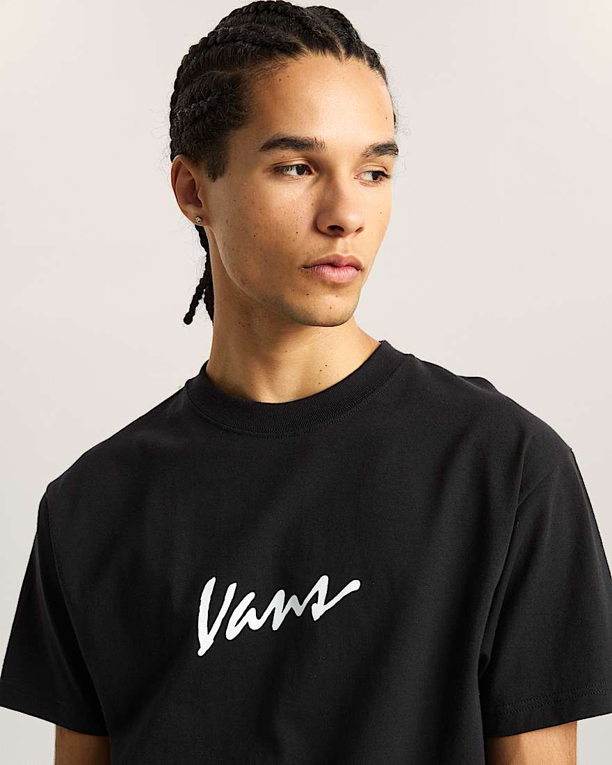 Classic Script TShirt VANS Schwarz ALT5