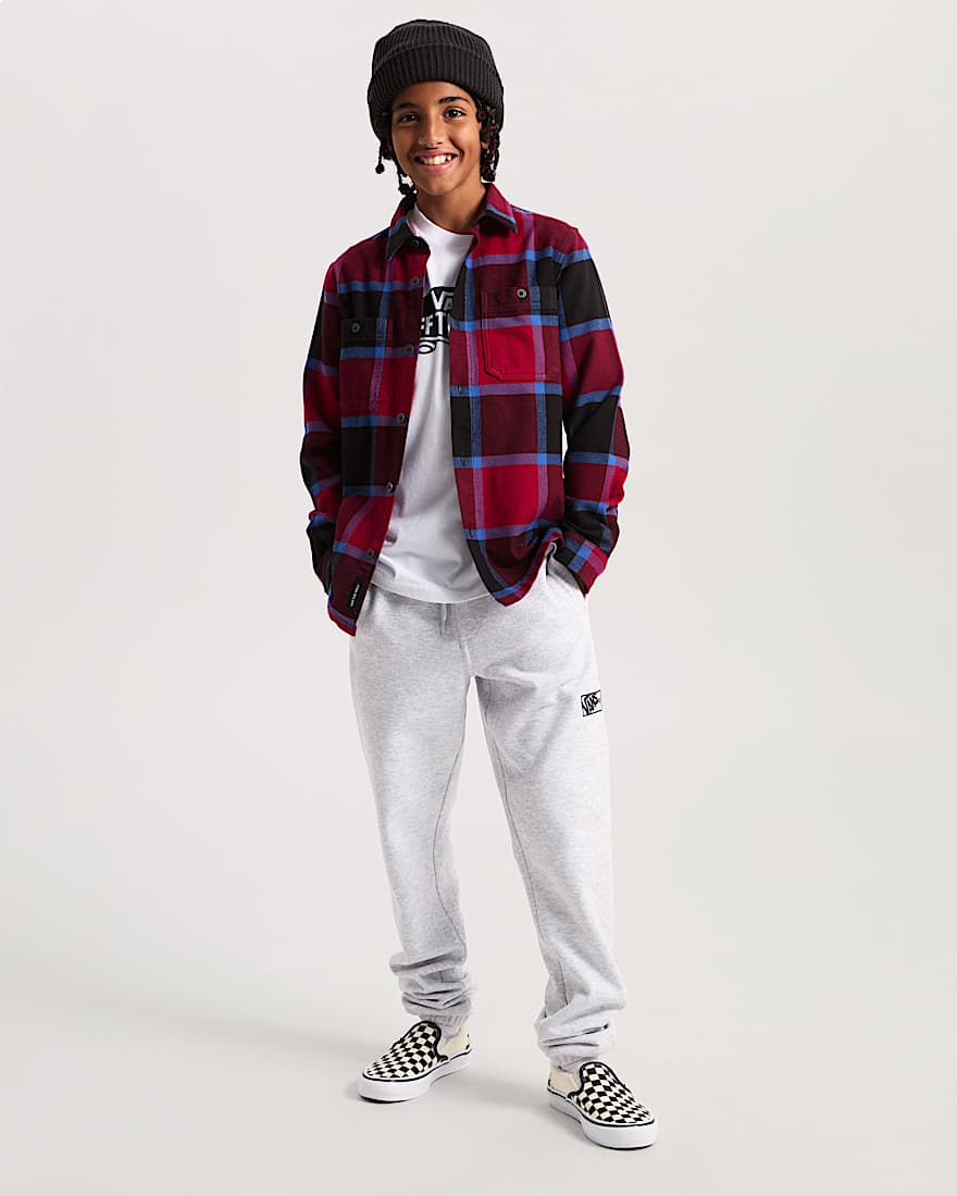 Kinder Larkspur Flanellhemd 814 Jahre VANS Bordeaux ALT5