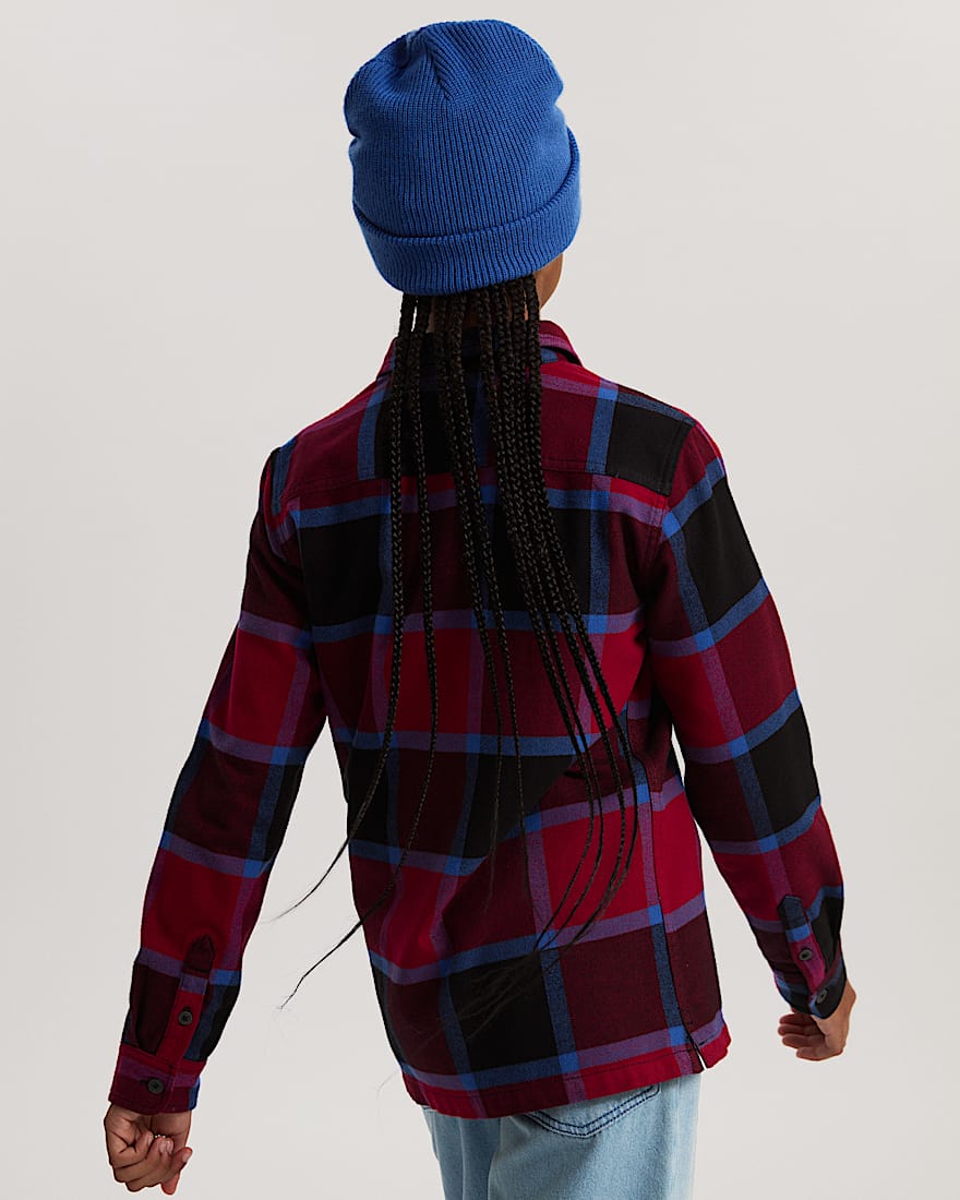 Kinder Larkspur Flanellhemd 814 Jahre VANS Bordeaux ALT7