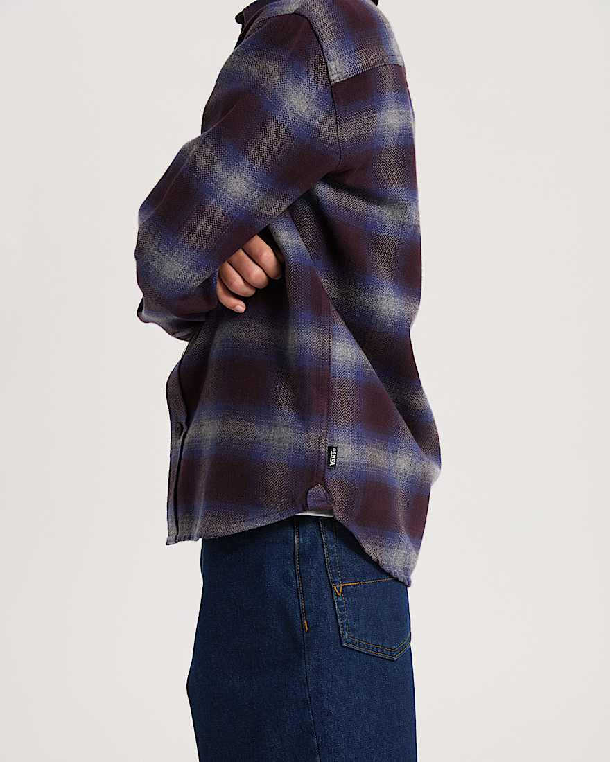 Kinder Bixby Plaid Flanellhemd 814 Jahre VANS Navy ALT5