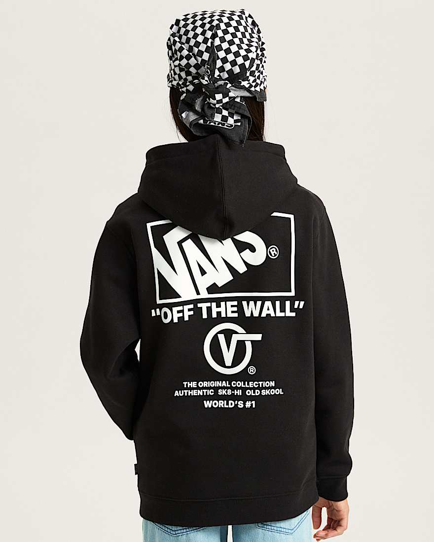 Kinder Stockpile Hoodie 814 Jahre VANS Schwarz ALT6