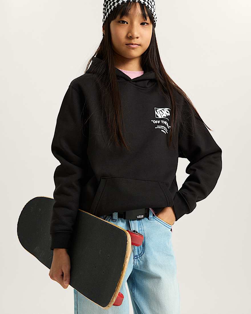 Kinder Stockpile Hoodie 814 Jahre VANS Schwarz ALT9