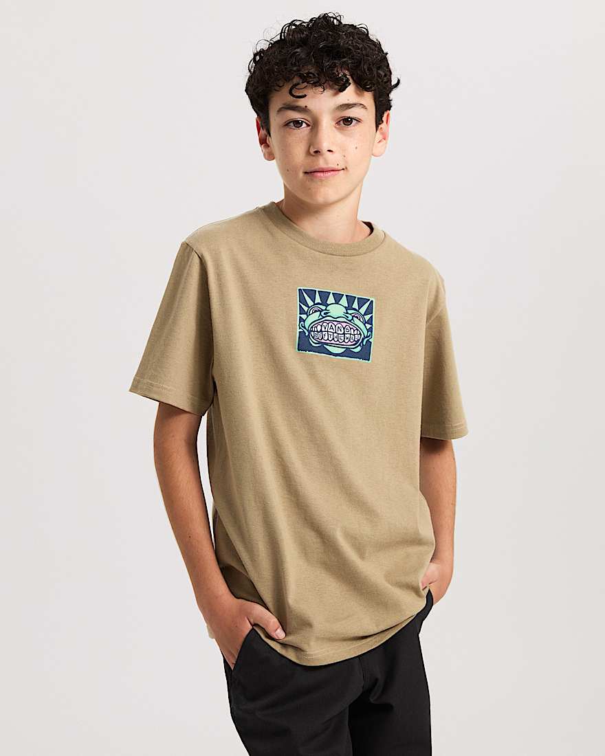 Kinder Vans Mouf TShirt 814 Jahre VANS Braun ALT2