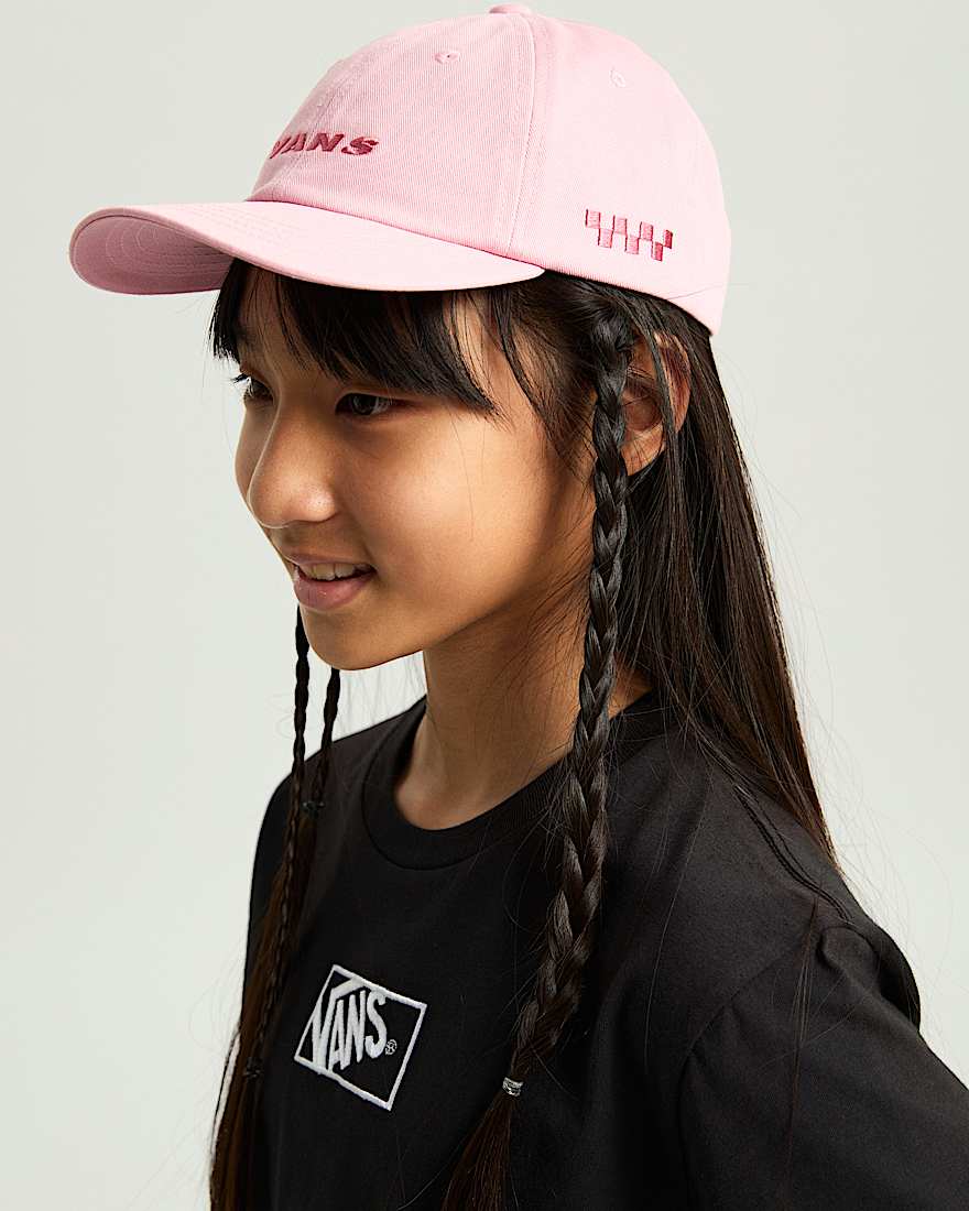 Kinder Karo Side Bill Jockey Cap VANS Rosa ALT3