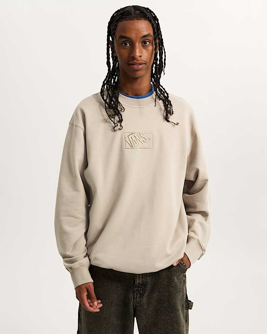 Blocked Box Crew Sweatshirt VANS Beige ALT2