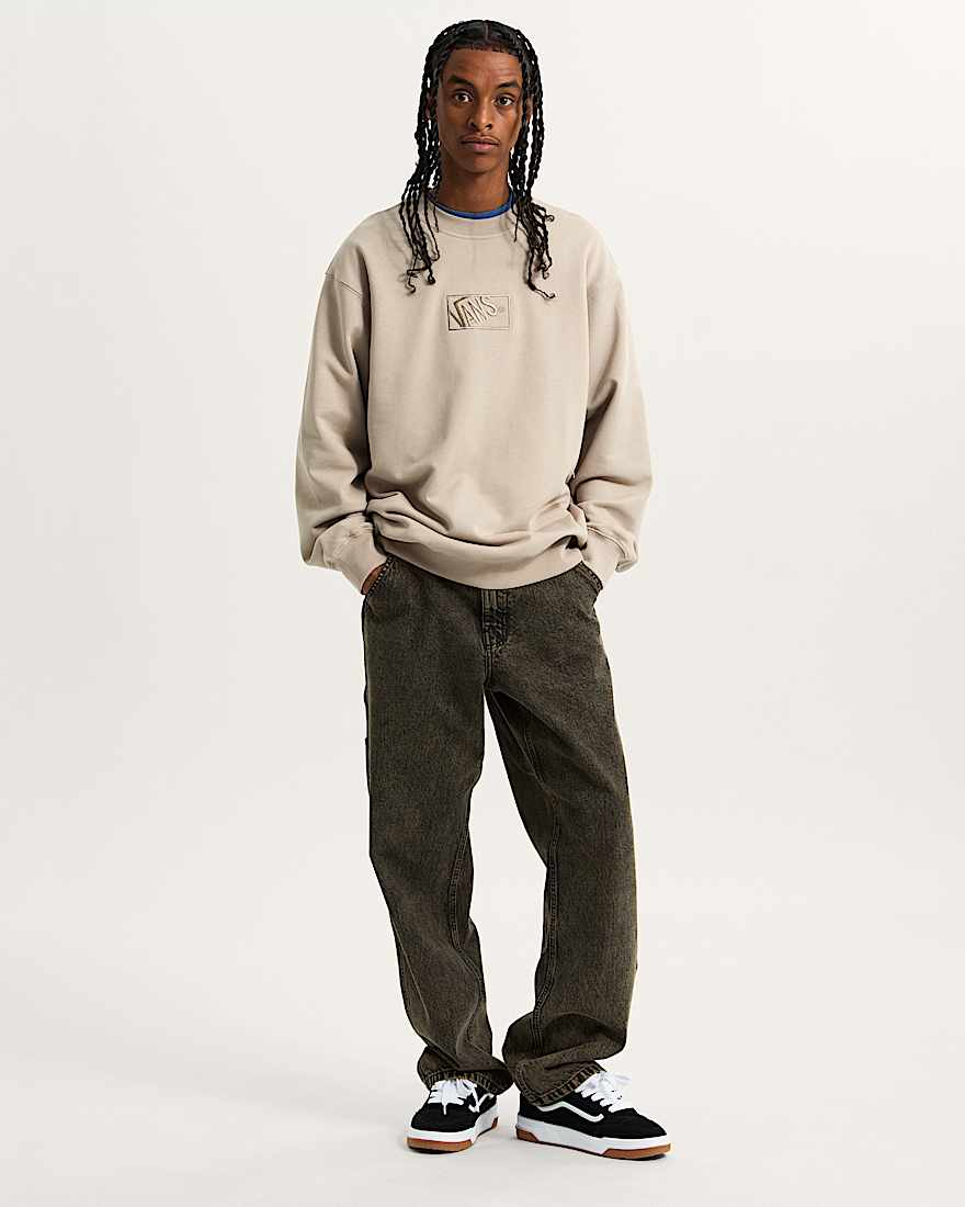 Blocked Box Crew Sweatshirt VANS Beige ALT5