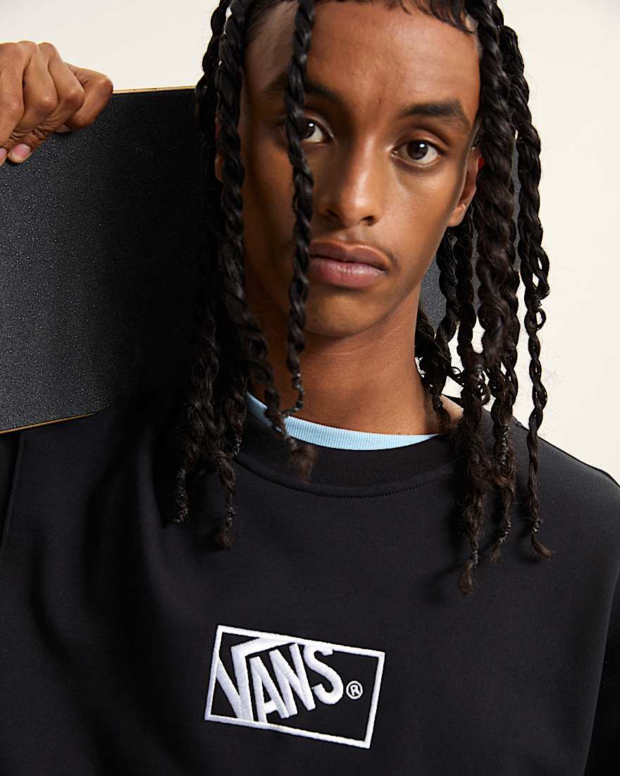 Blocked Box Crew Sweatshirt VANS Schwarz ALT6