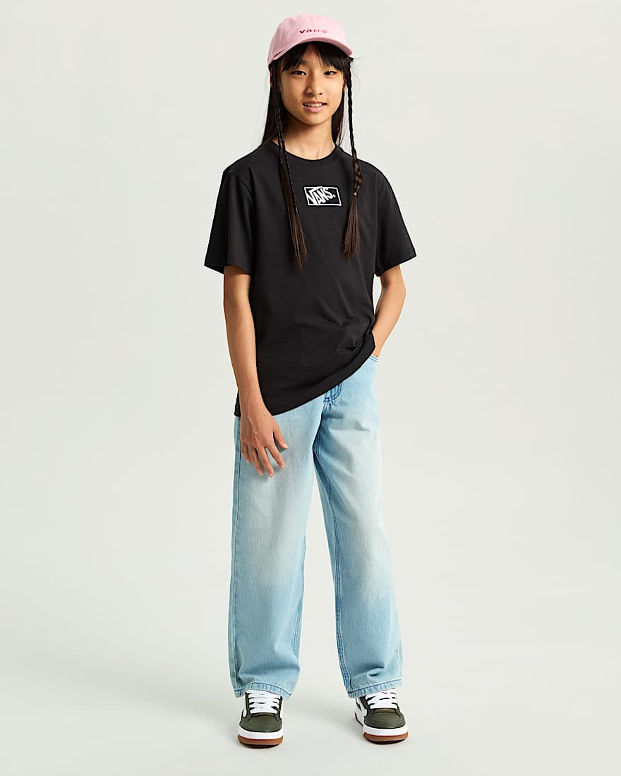 Kinder Blocked Box TShirt 814 Jahre VANS Schwarz ALT4