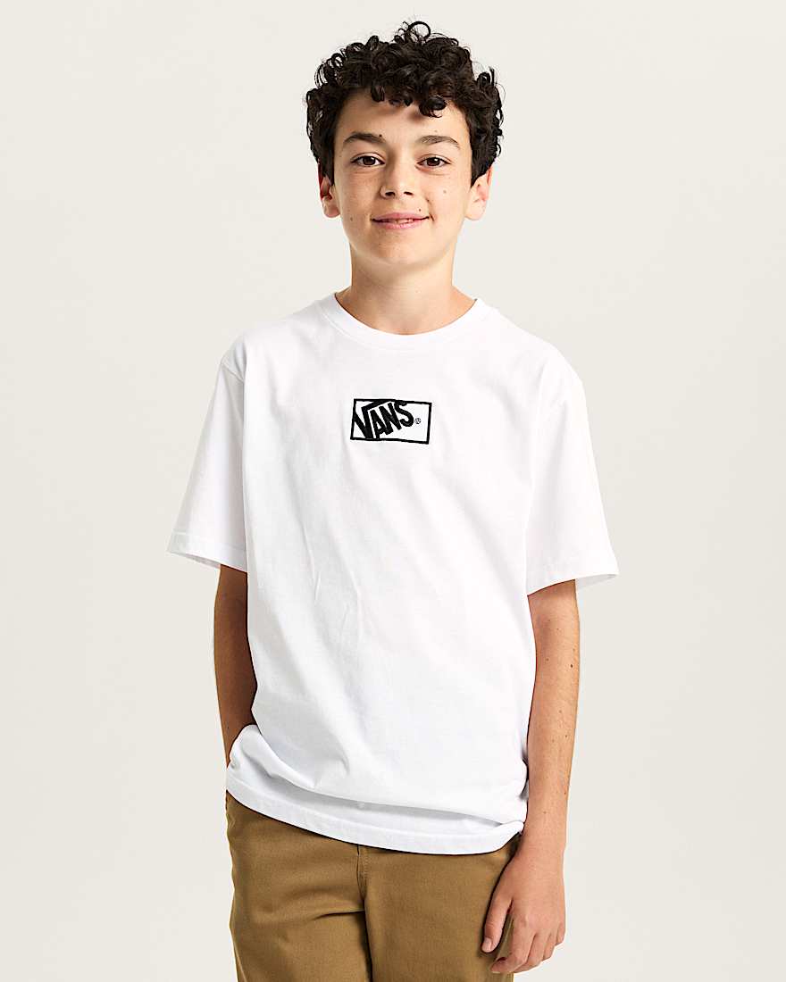 Kinder Blocked Box TShirt 814 Jahre VANS Wei ALT2