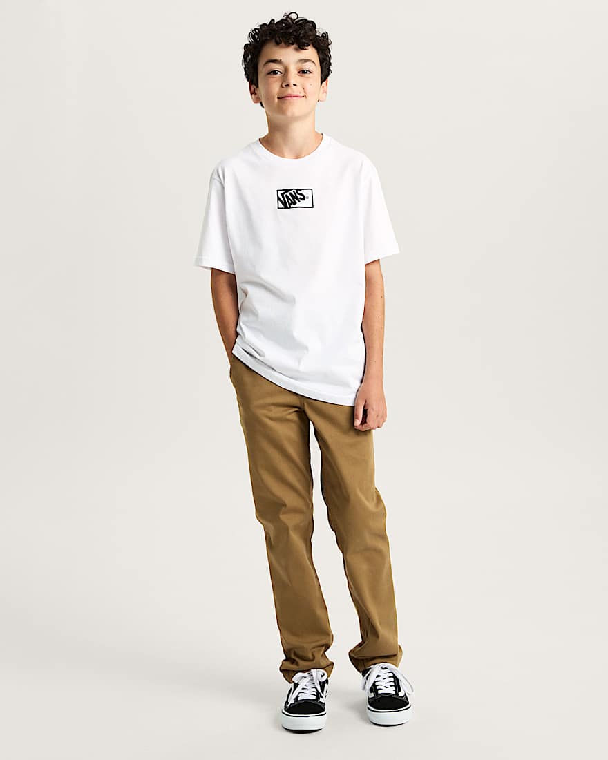 Kinder Blocked Box TShirt 814 Jahre VANS Wei ALT4