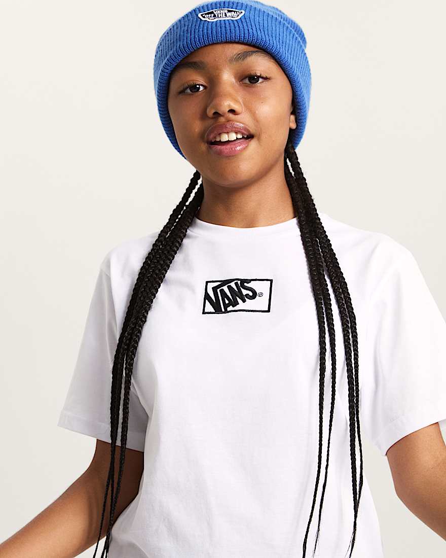 Kinder Blocked Box TShirt 814 Jahre VANS Wei ALT5