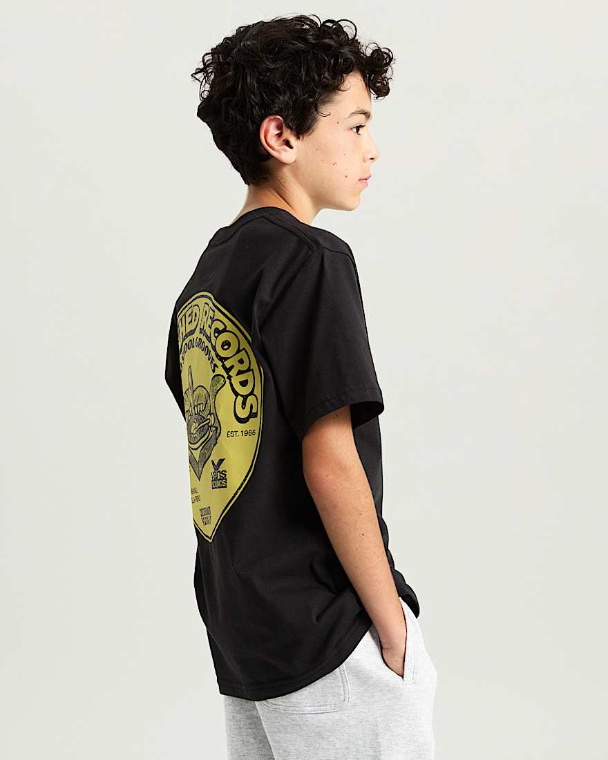 Kinder Scratched Records TShirt 814 Jahre VANS Schwarz ALT4