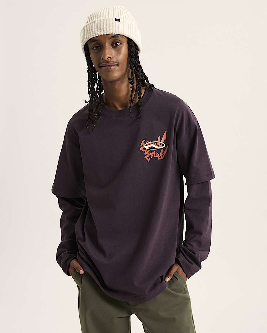 For Nothing Twofer TShirt VANS Blau ALT2