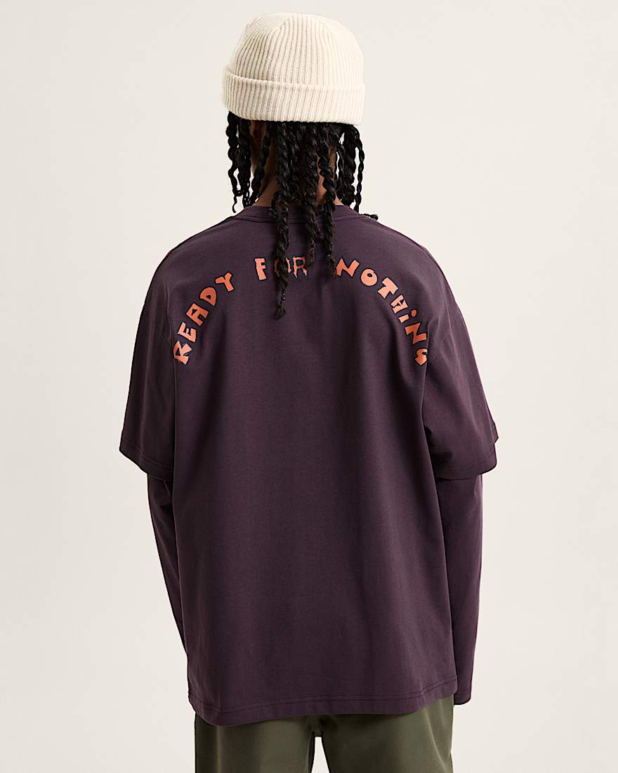 For Nothing Twofer TShirt VANS Blau ALT3