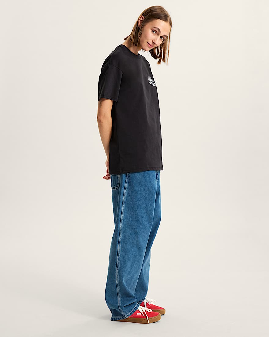 Leopard Palm TShirt VANS Schwarz ALT4