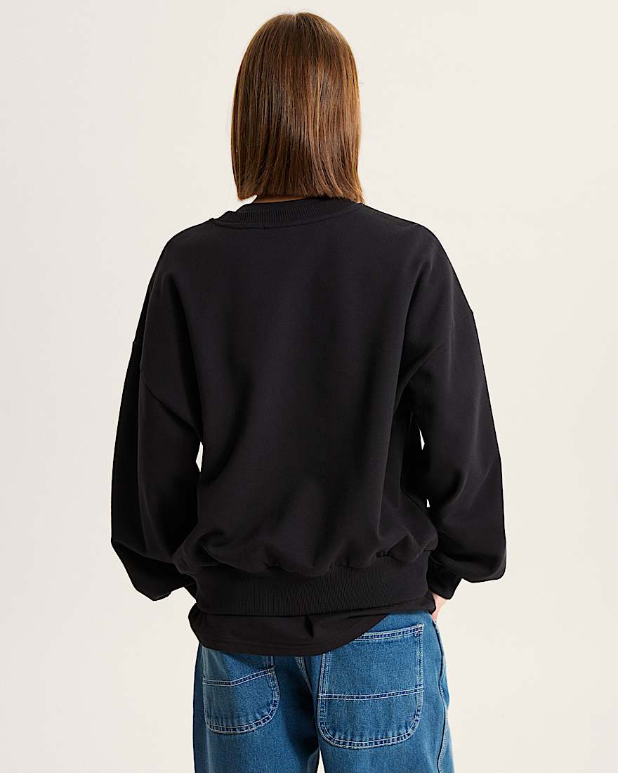 Leopard Oval RundhalsSweatshirt VANS Schwarz ALT3