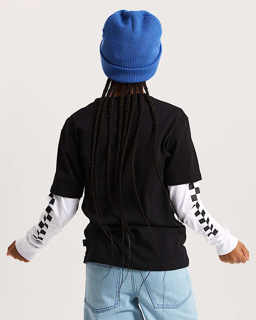 Kinder Long Twofer TShirt 814 Jahre VANS Schwarz ALT7