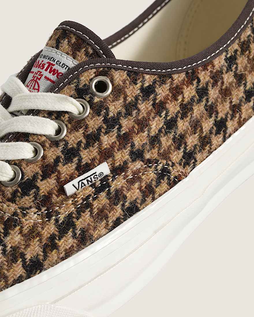 Premium Authentic Harris Tweed Schuhe VANS Braun ALT4