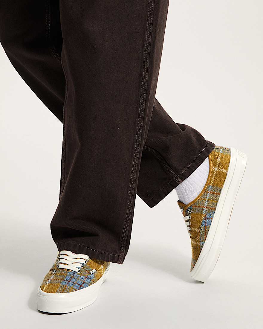 Premium Authentic Harris Tweed Schuhe VANS Beige ALT4